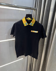 Versace Couture Black Collar look Imported Polo T-Shirt