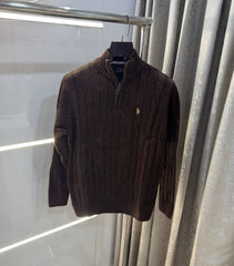 Ralph  Lauren Brown Knitted Imported Pull Over