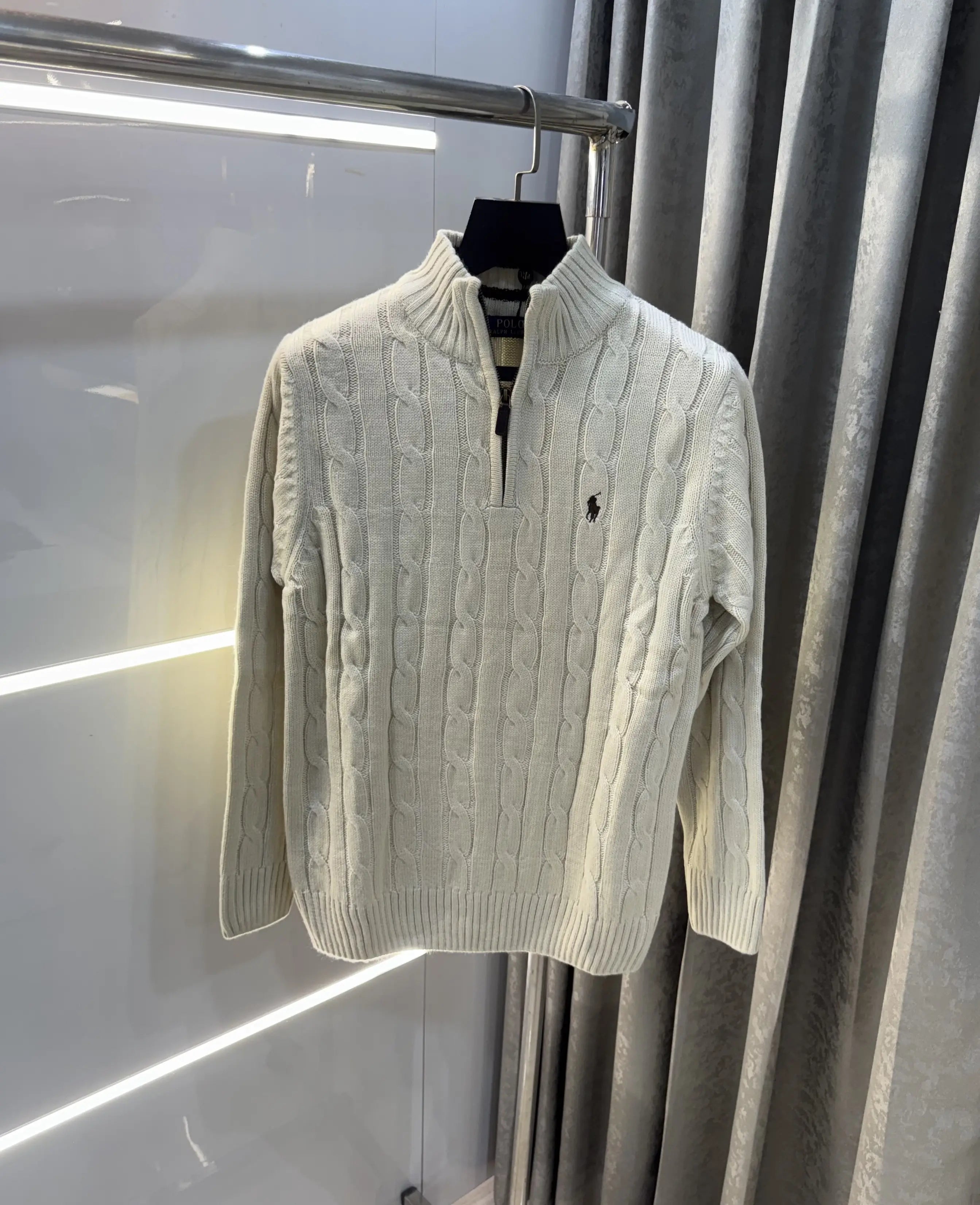 Ralph  Lauren Beige Knitted Imported Pull Over