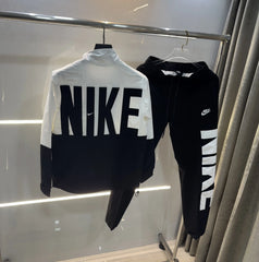 Nike White Black Logo Work Premium Tracksuit