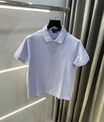 Ralph Lauren Purple Embroidery Logo premium Polo T-shirt