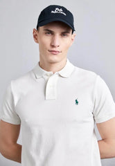 Ralph Lauren White Embroidery Logo premium Polo T-shirt