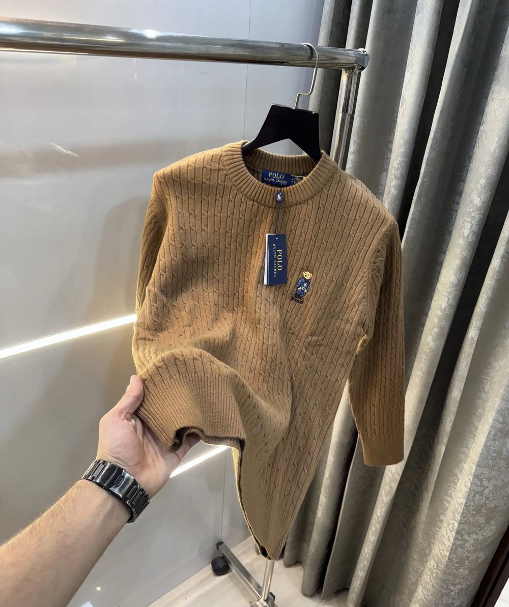 Ralp.h  Laure n Brown Teddy Edition Imported Pull Over