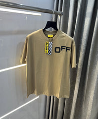 Off White Beige Imported Oversized T-Shirt