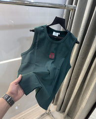 Loewe Green Embroidery Logo Premium Sando