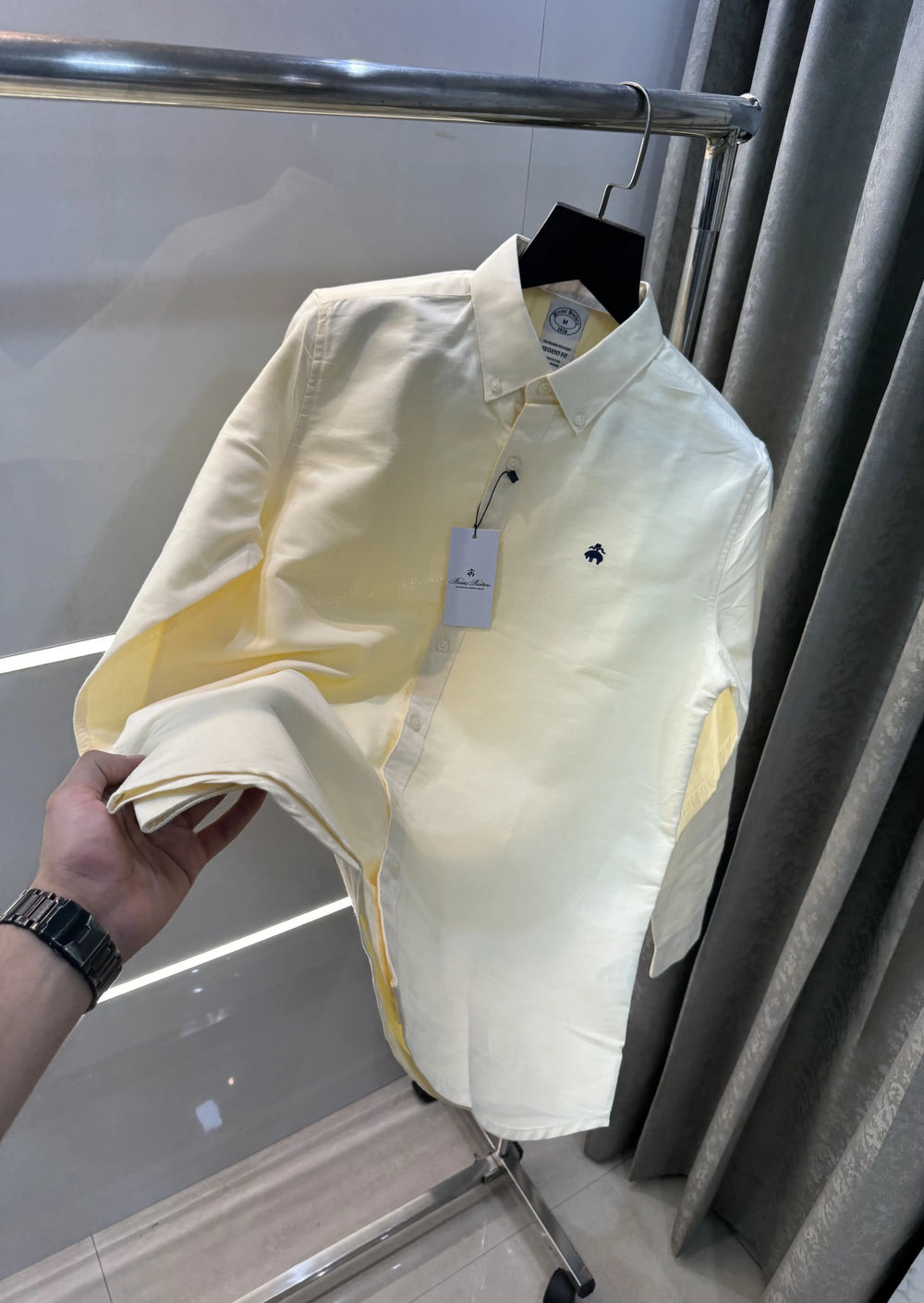 Brooks Brother Yellow Oxford Premium Shirt