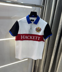 Hacket White Logo Work Premium Polo T-Shirt