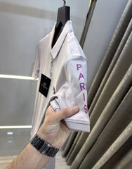 Balmai n Paris Peach Logo Work Imported Polo T-Shirt