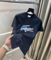 Lacost e Navy Blue Logo Work Premium T-Shirt