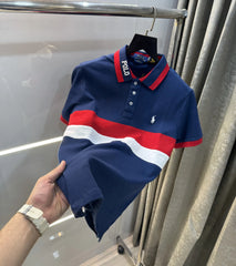 Ralph Lauren Navy Blue Embroidery Logo premium Polo T-shirt