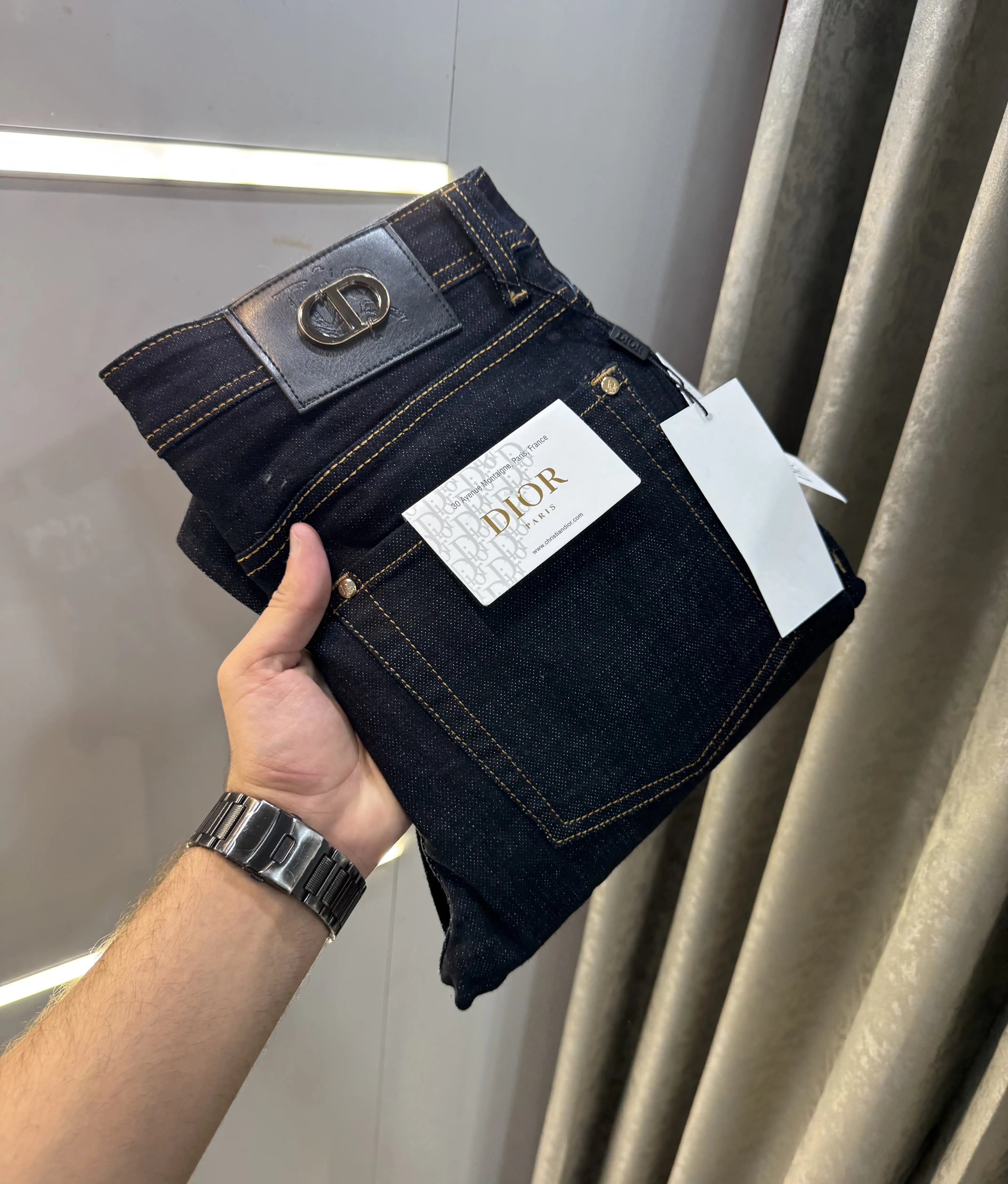 Christian Dior Raw Wash Imported Hyperflex Denim