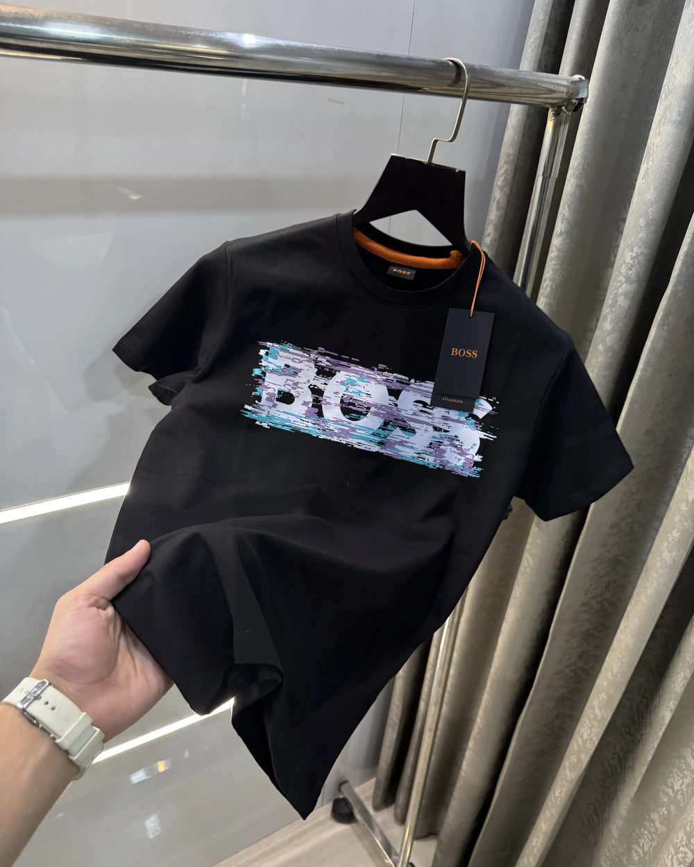 Hugo Boss Black Logo Print Premium T-Shirt