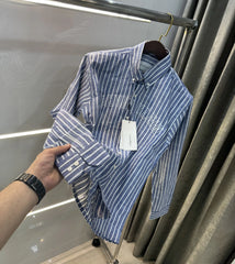 Calvin Klein Indigo Blue Stripes Premium Shirt