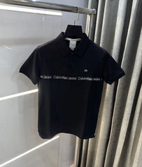 Calvin Klein Black Logo Work Premium Polo T-Shirt