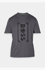 Hugo Boss Grey Logo Print Premium T-Shirt
