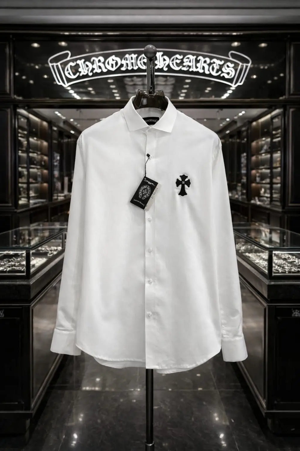 Chrome Hearts white Logo Work Premium Shirt