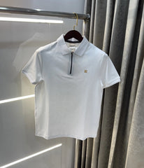 Calvin Klein White Logo Work Premium Polo T-Shirt