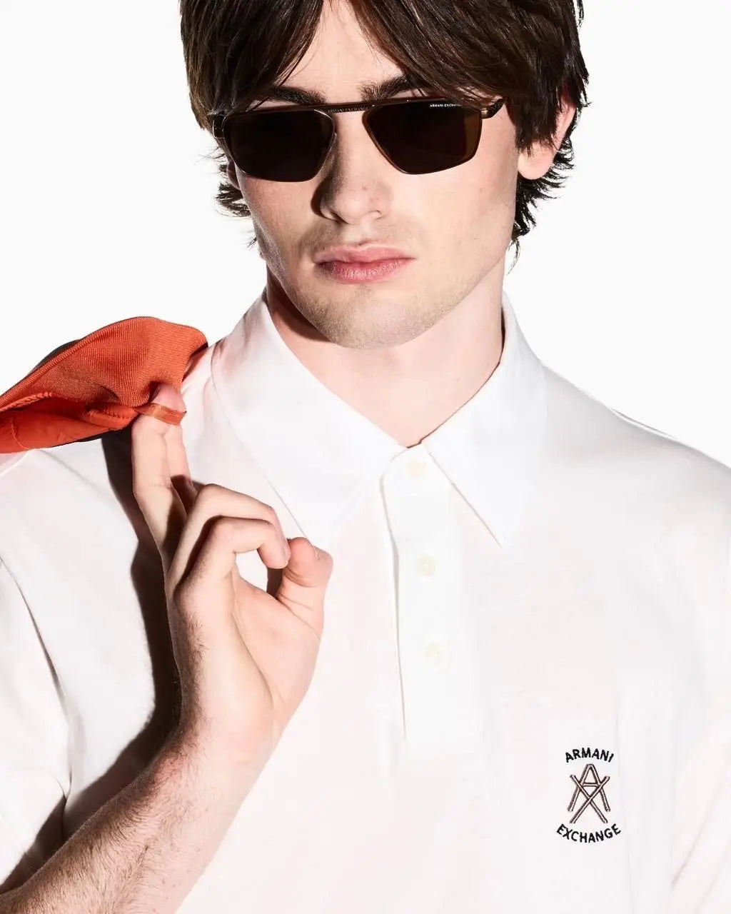 Arman i Exchange White Logo Work Premium Polo T-Shirt