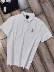 Arman i Exchange White Logo Work Premium Polo T-Shirt
