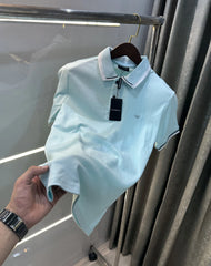 Emporio Armani Sky Blue Premium Polo T-Shirt