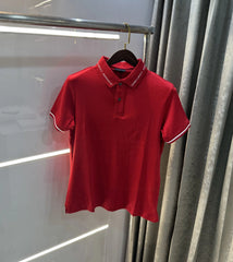 Emporio Armani Red Premium Polo T-Shirt