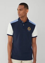 Hacket Navy Blue Logo Work Premium Polo T-Shirt