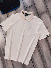 Hugo Boss Cream Premium Polo T-shirt