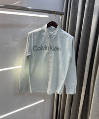 Calvin Klein Green Logo Work Premium Shirt