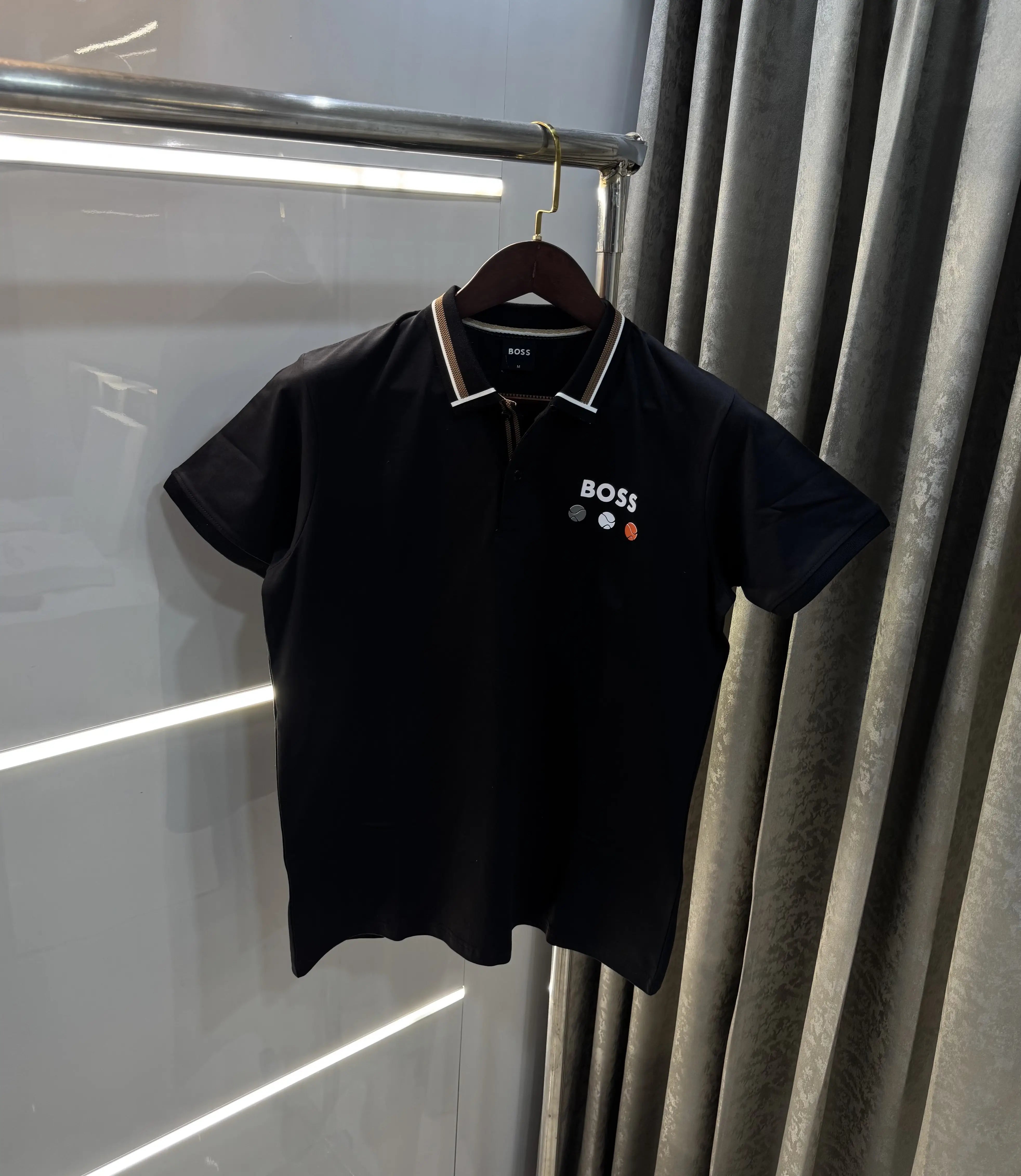 Hugo  Boss Black Premium Polo T-shirt With Box Packing