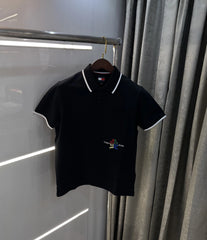 Tommby Hilfige r Black Premium Polo T-shirt