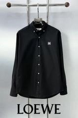 Loewe Black Embroidery Logo Shirt With Premium Box Packing