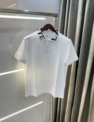 Lacost e White Logo Work Premium Polo T-Shirt