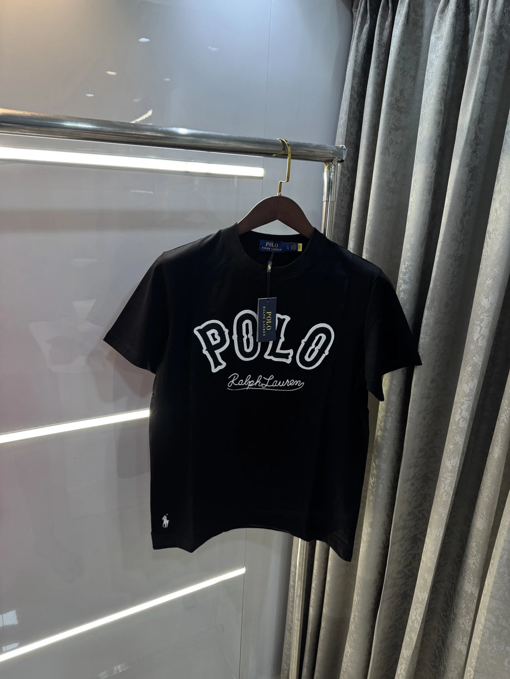 Ralph  Lauren Black Logo Work Premium T-Shirt