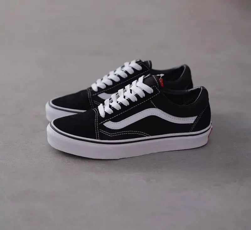 Vans Old Skool Black White for Girls  7A Premium Sneakers(D-1173)
