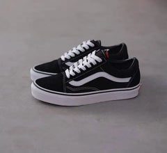 Vans Old Skool Black White for Girls  7A Premium Sneakers(D-1173)