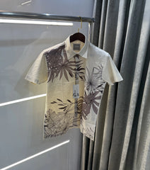 Zara Beige Maroon 10 Premium Linen Shirt