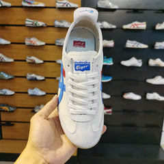 Onitsuka Tiger Mexico 66 White Blue Red Girls 7A Premium First Copy D-1838