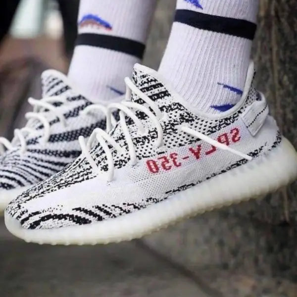 Adida_s Yeezy 350 V2 Zebra  Mens Semi UA 7A Quality  Full Accessories (D-1791)