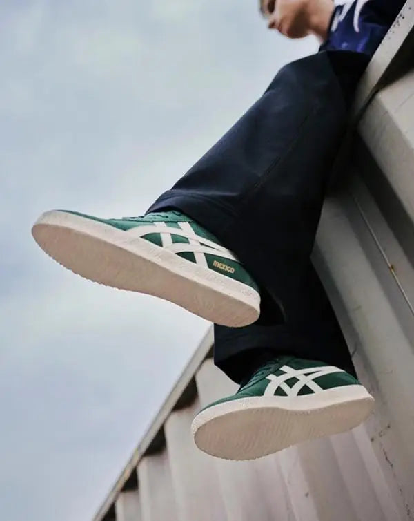 Onitsuk_a Tiger Mexico Delegation - Pine GreenCream  Retro 1968 Heritage (D-1995)