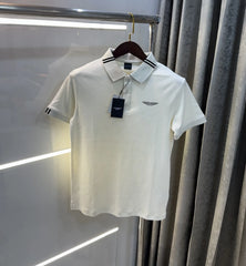 Hacket Cream Logo Work Premium Polo T-Shirt