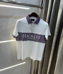 Hacke t White Logo Work Premium Polo T-Shirt