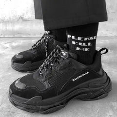 Balenciag_a Triple S Full Black