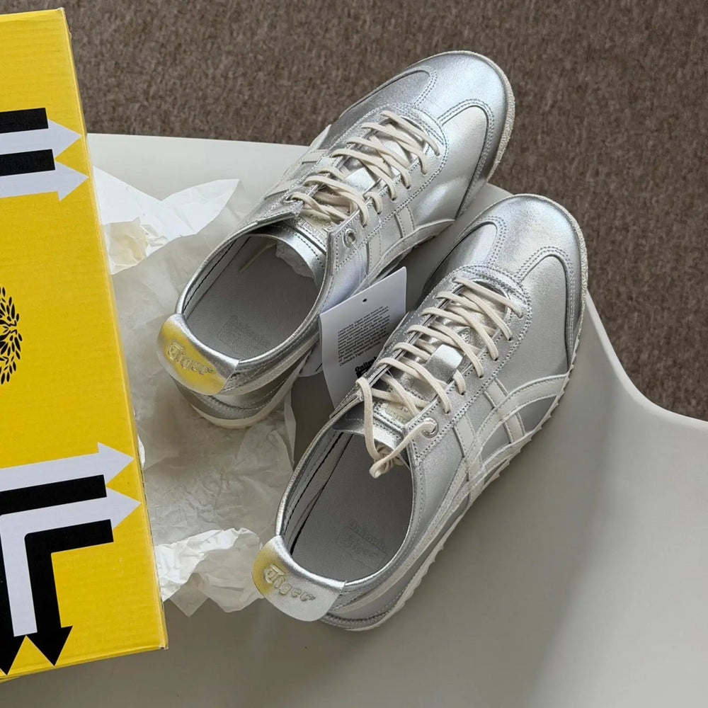 Onitsuk_a Tiger Mexico 66 SD Pure Silver Cream  7A Premium Sneakers D-2077