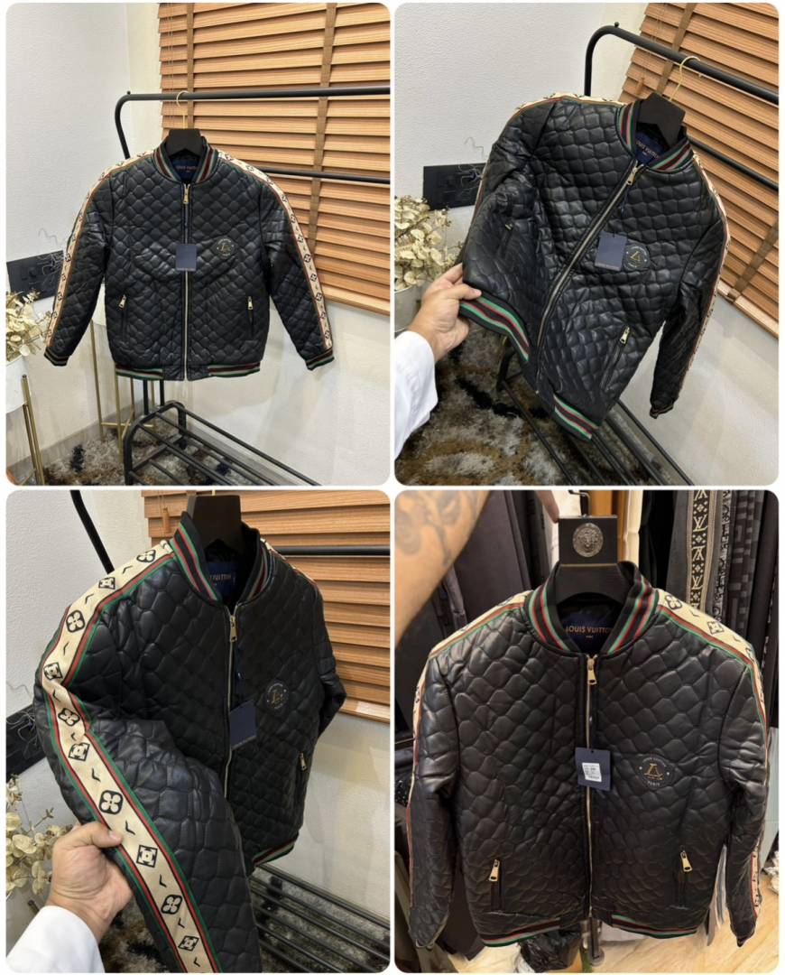 Loui_s Vuitton Korean Imported Very Premium Leather Puffer Jacket (DN 552)