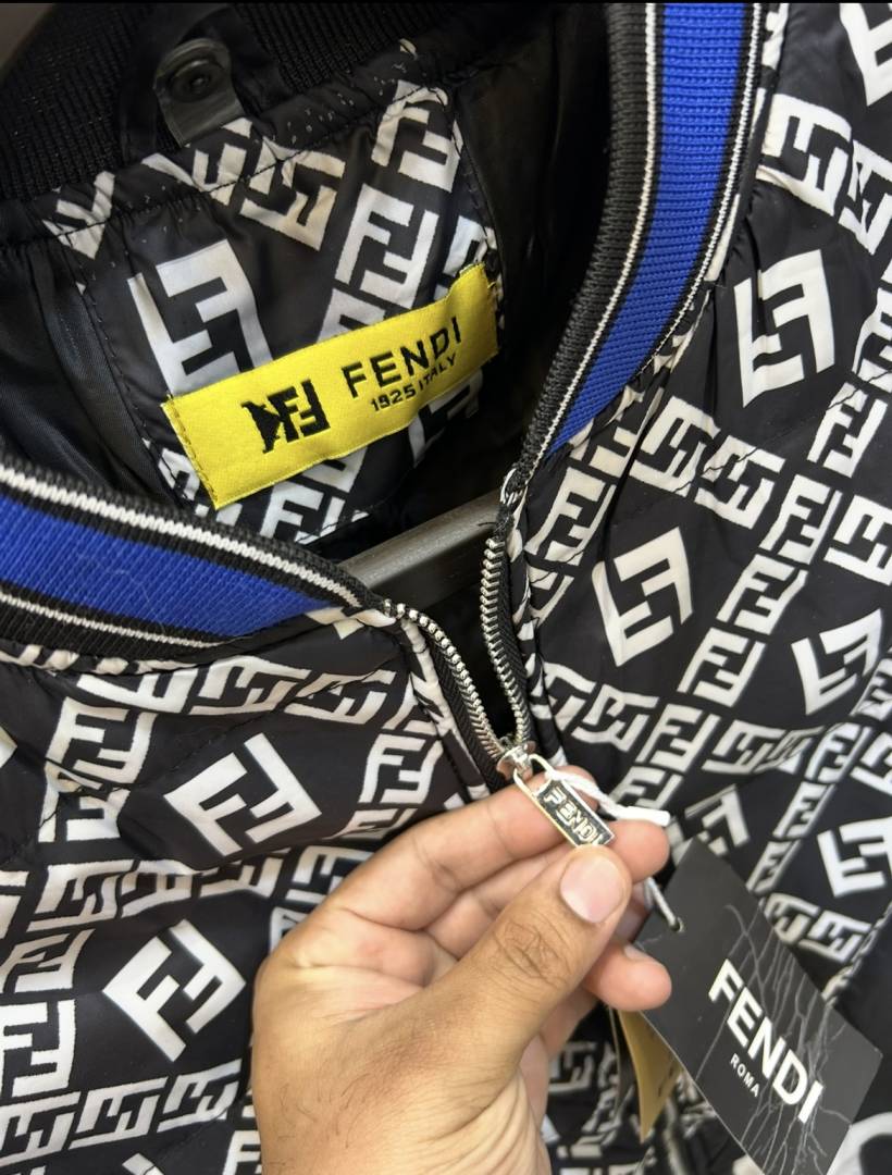 Fend_i Printed Tukrey Imported Premium Puffer Jacket