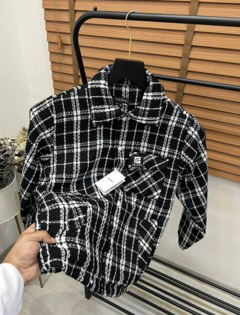 Balmai_n Paris Logo Imported Premium Designer Shacket