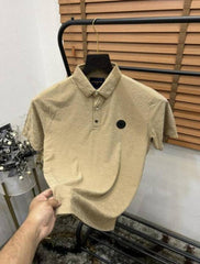 Loui_s Vuitton Monogram Embossed Self Print Imported Polo T-shirt