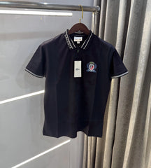 Lacoste Navy Blue Embroidery Logo Premium Polo T-shirt