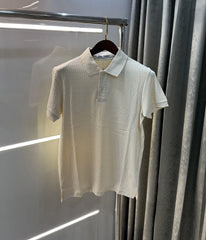Zar a Cream Knitted Polo T-shirt