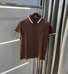 Tommy Hilfiger Brown Premium Polo T-shirt